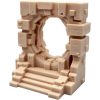 Arcane Gate Miniature – Blocky Sci-Fi Ringway Terrain with Geometric Detailing for TTRPG, Dioramas & Fantasy Wargames – 3D Printed in Canada — 3D Printed Collectible by 3DCentral
