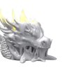Dragon Skull LED Tea Light Holder – Gothic Fantasy Candle Stand for Tabletop or Bookshelf Ambience – 3D Printed in Canada — 3D Printed Collectible by 3DCentral