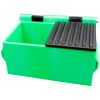 Mini Dumpster Desk Organizer – Funny Green Trash Bin with Hinged Lid for Storage, Props or Gag Gifts – 3D Printed in Canada — 3D Printed Collectible by 3DCentral