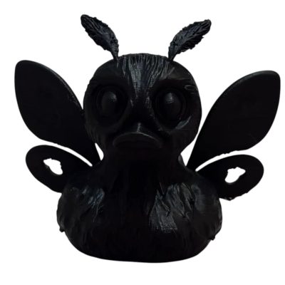 Mothman Duck Figurine – Cryptid-Inspired Duck Collectible with Wings & Antennae – Gothic Paranormal Desk Decor for Myth Lovers – 3D Printed in Canada — 3D Printed Collectible by 3DCentral