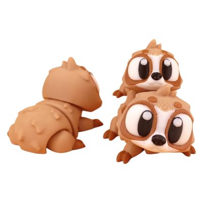 5-Pack Mini Baby Sloth Figurines – Articulated Desk Pet Jungle Animals, Collectible Pocket Sloths, Fidget Toys for Teens & Adults – 2 Inch Poseable Figures – 3D Printed in Canada — 3D Printed Collectible by 3DCentral