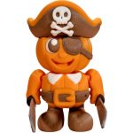 Pirate Pumpkin Figurine with Hat & Eye Patch – Fun Halloween Desk Decoration or Shelf Collectible for Teens & Adults – 3D Printed in Canada — 3D Printed Collectible by 3DCentral