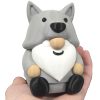 Wolf Gnome Figurine – Nordic Garden Mythical Decor for Shelf, Desk, or Fairy Village Scene – 3D Printed in Canada — 3D Printed Collectible by 3DCentral
