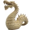Loch Ness Monster Bust with Scaled Body & Fierce Dragon Head – Decorative Mythical Sea Serpent Figurine – DIY Paintable Wood-Like Sculpture – 3D Printed in Canada — 3D Printed Collectible by 3DCentral
