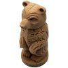Wood Carved-Style Bear Totem Figurine – 3D Printed Tribal-Inspired Animal Sculpture for Nature Decor, Symbolic Displays & Rustic Shelves – 3D Printed in Canada — 3D Printed Collectible by 3DCentral