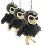 Skeleton Crow Articulated Keychain (Pack of 3)