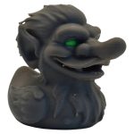 Troll Duck Figurine with Mischievous Goblin Features – Novelty Fantasy Decor for Desk or Shelf