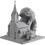 Cosmic Horror Devouring Church Miniature