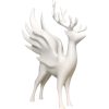 Fantasy Winged Deer Figurine – Mythical Home Decor Accent – 3D Printed in Canada — 3D Printed Collectible by 3DCentral