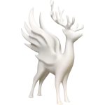 Fantasy Winged Deer Figurine