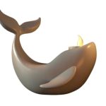 Modern Whale Candle Holder – Minimalist Ocean Decor for Home, Bathroom or Nursery Shelf