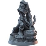 Skeleton Archer Miniature 32mm Scale | Hooded Undead Marksman for Fantasy Tabletop RPG & Painting