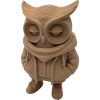 Stylized Hoodie Owl Figurine – Urban Streetwear Owl Character Sculpture for Shelf or Desk Décor – 3D Printed in Canada — 3D Printed Collectible by 3DCentral