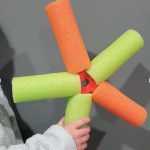 Pool Noodle Throwing Star Connector – 5-Way Foam Noodle Hub for Ninja-Style Battles, Cosplay & Outdoor Roleplay