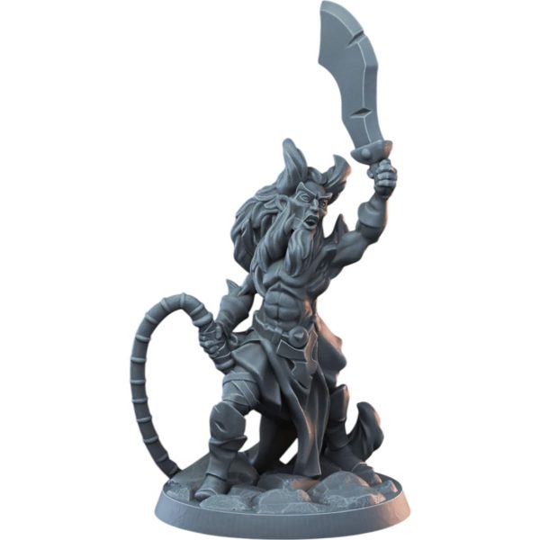 Demonkin Male Miniature for Fantasy TTRPGs