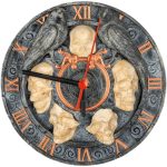 The Last Hour Gothic Skull Clock