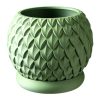 Scale Planter Pot – Textured Decorative Pot for Succulents, Bonsai, or Faux Plants – Modern Organic Indoor Planter with Leaf-Scale Pattern – 3D Printed in Canada — 3D Printed Collectible by 3DCentral