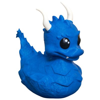 Cute Horned Dragon Duck Figurine – Fantasy Duck Collectible with Horns and Spiked Tail – Cute Desk Décor for Dragon Lovers, for Cruise Ships, 4X4, and Mythical Gifts – 3D Printed in Canada — 3D Printed Collectible by 3DCentral