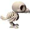 Chibi Skeleton Hawk Figurine – Cute Creepy Undead Bird of Prey Collectible for Gothic or Halloween Décor – 3D Printed in Canada — 3D Printed Collectible by 3DCentral