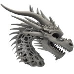 Skeletal Dragon Bust 3