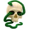 Realistic Skull with Coiled Rattlesnake Statue – Creepy Snake Wrapped Through Skull for Gothic Desk Decor, Halloween Display, or Collector Shelf – 3D Printed in Canada — 3D Printed Collectible by 3DCentral