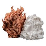 Elemental Love Statue – Fire & Ice Romantic Sculpture for Couples