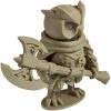 The Champion Owl Figurine – Fantasy Owl Warrior with Double Axe & Battle Gear – Owls & Dragons Collection – Paintable Display Miniature – 3D Printed in Canada — 3D Printed Collectible by 3DCentral