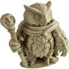 The Mage Owl Figurine – Robed Fantasy Owl Wizard with Arcane Staff – Owls & Dragons Collection – Paintable RPG Miniature Display – 3D Printed in Canada — 3D Printed Collectible by 3DCentral