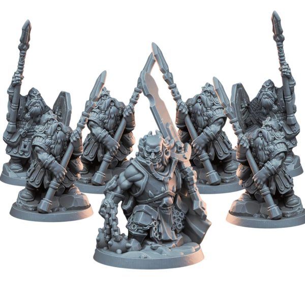 Set of 7 Dwarf Miniatures