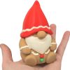 Gingerbread Gnome Figurine – Festive Holiday Decor Gnome with Red Hat & Beard, Perfect for Shelf Display or Desk Ornament – 3D Printed in Canada — 3D Printed Collectible by 3DCentral