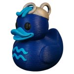 Aquarius Zodiac Duck Figurine – Astrology-Inspired Blue Rubber Duck Display for Shelf, Desk or Bath Décor – Unique Aquarius Gift for Horoscope Lovers
