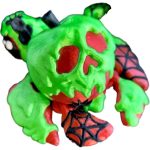 Poison Appleurtle Articulated Collectible Figurine – Spooky Turtle Apple Hybrid Halloween Desk Toy for Teens & Adults