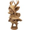 Reindeer Scout Figurine with Hood and Antlers – Wood-Style 3D Printed Fantasy Deer Character Sculpture – 3D Printed in Canada — 3D Printed Collectible by 3DCentral