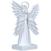 Four-Winged Angel Statue – Minimalist Geometric Celestial Guardian with Halo and Book – 3D Printed Spiritual Sculpture for Home or Altar – 3D Printed in Canada — 3D Printed Collectible by 3DCentral