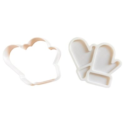 Christmas Mitten Cookie Cutter Set of 3 Sizes (3" 4" 5") – Holiday Baking & Fondant Tool – 3D Printed in Canada — 3D Printed Collectible by 3DCentral