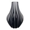 Zolara Modern Twist Vase – Black Geometric Decorative Flower Holder for Home or Office – Sleek Contemporary Table Centerpiece – 3D Printed in Canada — 3D Printed Collectible by 3DCentral