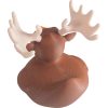 Majestic Moose Duck Figurine – Funny Rubber Duck Collectible with Antlers – Animal Figurine Novelty Gift – Funny Duck Cruise Hide Desk Decor – 3D Printed in Canada — 3D Printed Collectible by 3DCentral