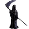 Grim Reaper Figurine with Scythe – Gothic Skeleton Statue for Desk, Shelf or Halloween Display – Matte Black Death Collectible for Horror Decor – 3D Printed in Canada — 3D Printed Collectible by 3DCentral
