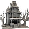 Spooky Mansion Miniature – Haunted House Terrain Model with Twisted Trees for Tabletop RPG, Dioramas, or Display – 3D Printed in Canada — 3D Printed Collectible by 3DCentral