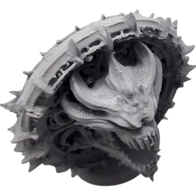 Demon Portal Miniature – Spiked Ring Gate with Infernal Creature for Tabletop Gaming, Dioramas & Fantasy Displays – 3D Printed in Canada — 3D Printed Collectible by 3DCentral