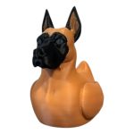 Belgian Malinois Duck Figurine – Fierce Dog-Duck Hybrid with Upright Ears & Working Dog Look – Funny Collectible for K9 Fans