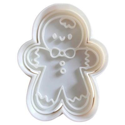 Gingerbread Man Cookie Cutter Set (3" 4" 5") – Holiday Character Cookie & Fondant Mold – 3D Printed in Canada — 3D Printed Collectible by 3DCentral
