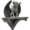 Gargoyle Wall Shelf Gothic Decor – Fantasy Monster Wall-Mounted Bracket for Statues, Keys, or Crystals – Gothic Home or Dungeon Aesthetic Accent – 3D Printed in Canada — 3D Printed Collectible by 3DCentral