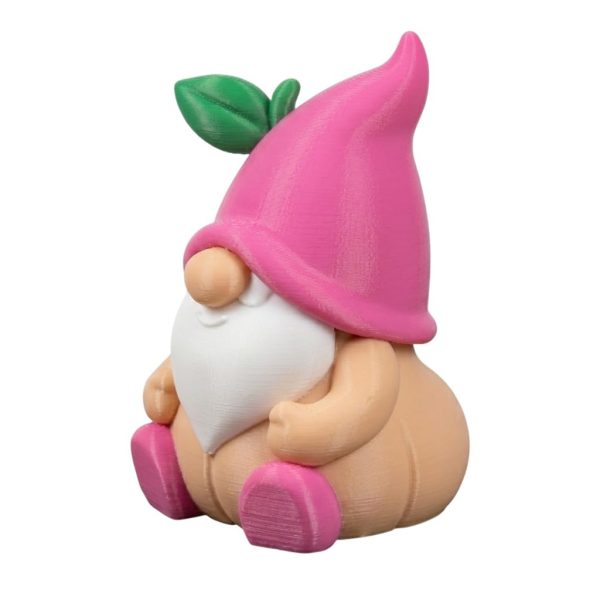 Figurine de gnome pêches