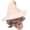 Witch Skull Miniature – Fantasy Skull with Hat for Halloween Displays, RPG Terrain, Spellcaster Dioramas & Gothic Decor – 3D Printed in Canada — 3D Printed Collectible by 3DCentral
