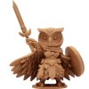 The Valkyrie Owl Figurine – Armored Fantasy Owl Warrior with Sword & Shield – Owls & Dragons Collection – Paintable Display Statue or Gift – 3D Printed in Canada — 3D Printed Collectible by 3DCentral