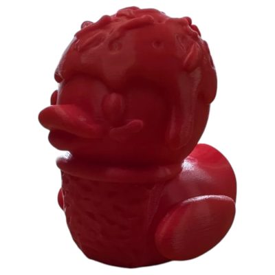 Ice Cream Duck Figurine – Cute Dessert-Inspired Collectible Display Duck for Desk, Shelf or Gift – Quirky Novelty Fidget – 3D Printed in Canada — 3D Printed Collectible by 3DCentral