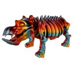Skeleton Hippo Figurine – Articulated Desk Collectible
