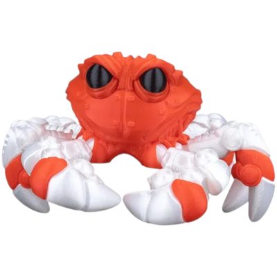 CR-48 “ReefDefender” Mech Crab Fidget Figurine – Articulated Collectible with Movable Legs & Claws – Desk Toy for Teens & Adults – 3D Printed in Canada — 3D Printed Collectible by 3DCentral