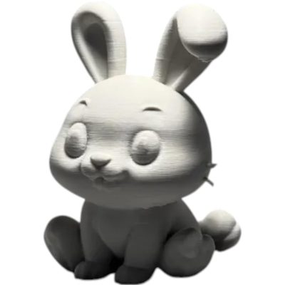 Cute Bunny Figurine – Adorable Rabbit Decor for Shelf, Desk, or Gift Display – 3D Printed in Canada — 3D Printed Collectible by 3DCentral